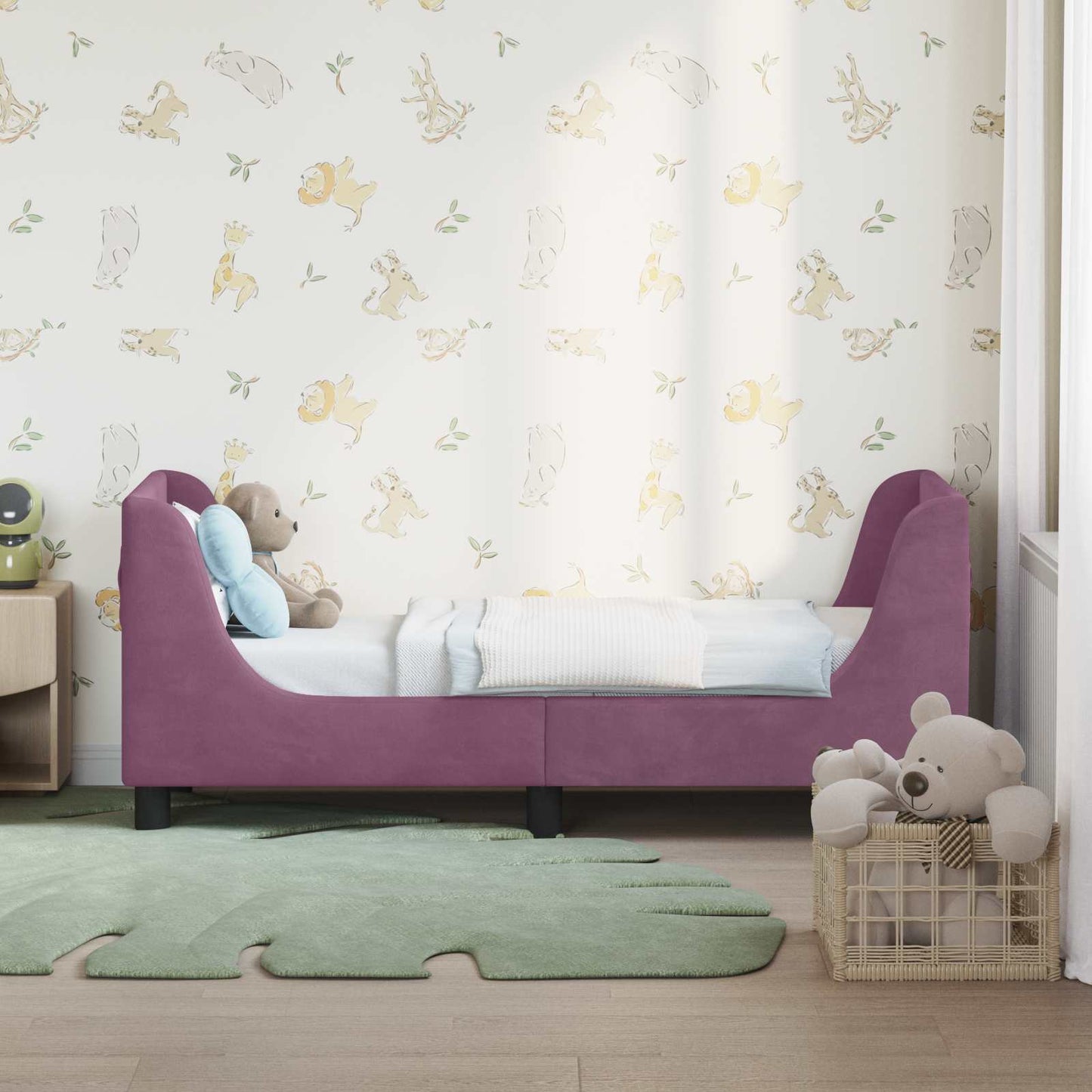 Struttura letto per bambini con testata Viola 70 x 140 cm | homemem39