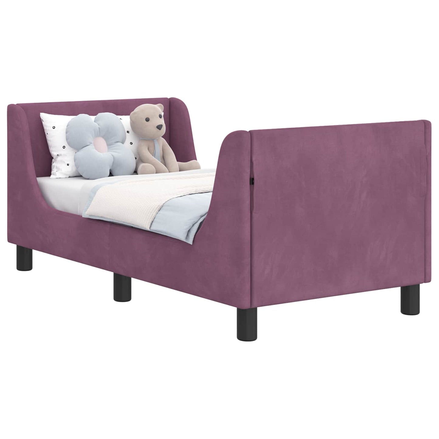 Struttura letto per bambini con testata Viola 70 x 140 cm | homemem39