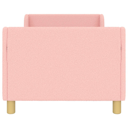Struttura letto bambini con testata Rosa 80 x 160 cm Bouclé | homemem39