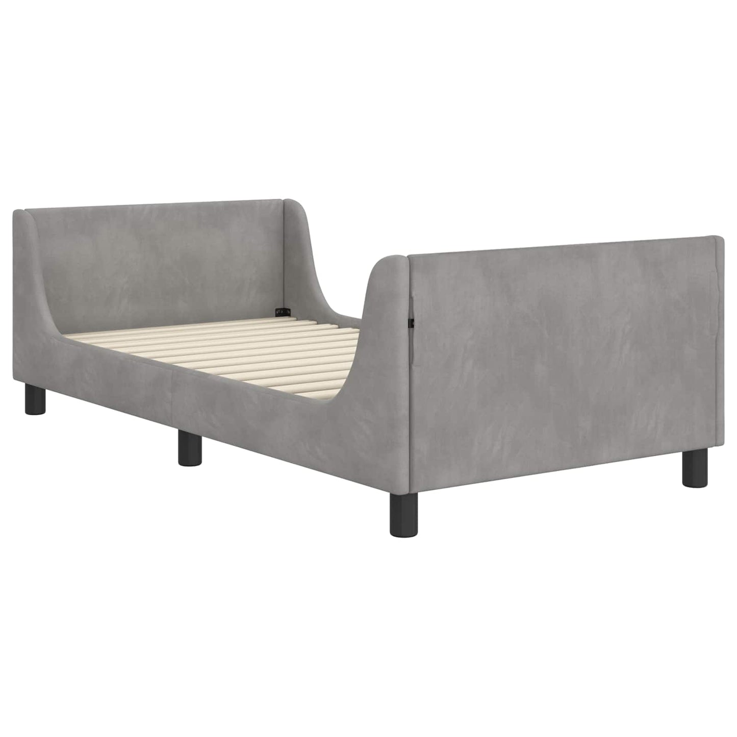 Struttura letto bambini con testata Grigio Chiaro 80 x 200 cm | homemem39