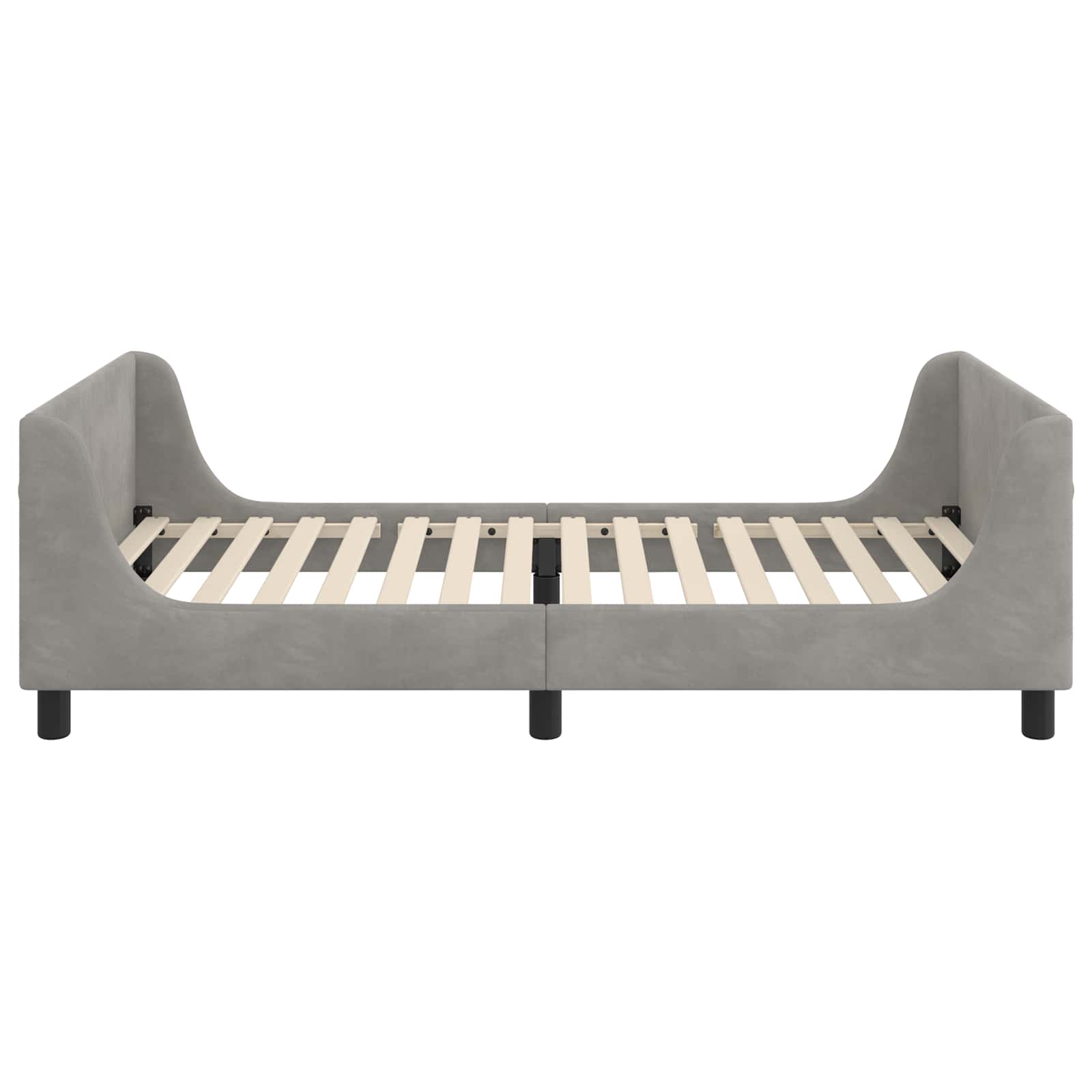 Struttura letto bambini con testata Grigio Chiaro 80 x 200 cm | homemem39