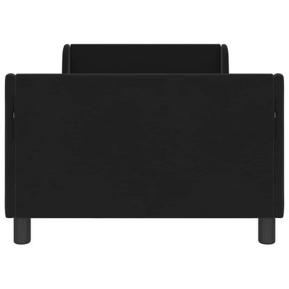 Struttura letto bambini con testata Nero 80 x 200 cm Velluto | homemem39