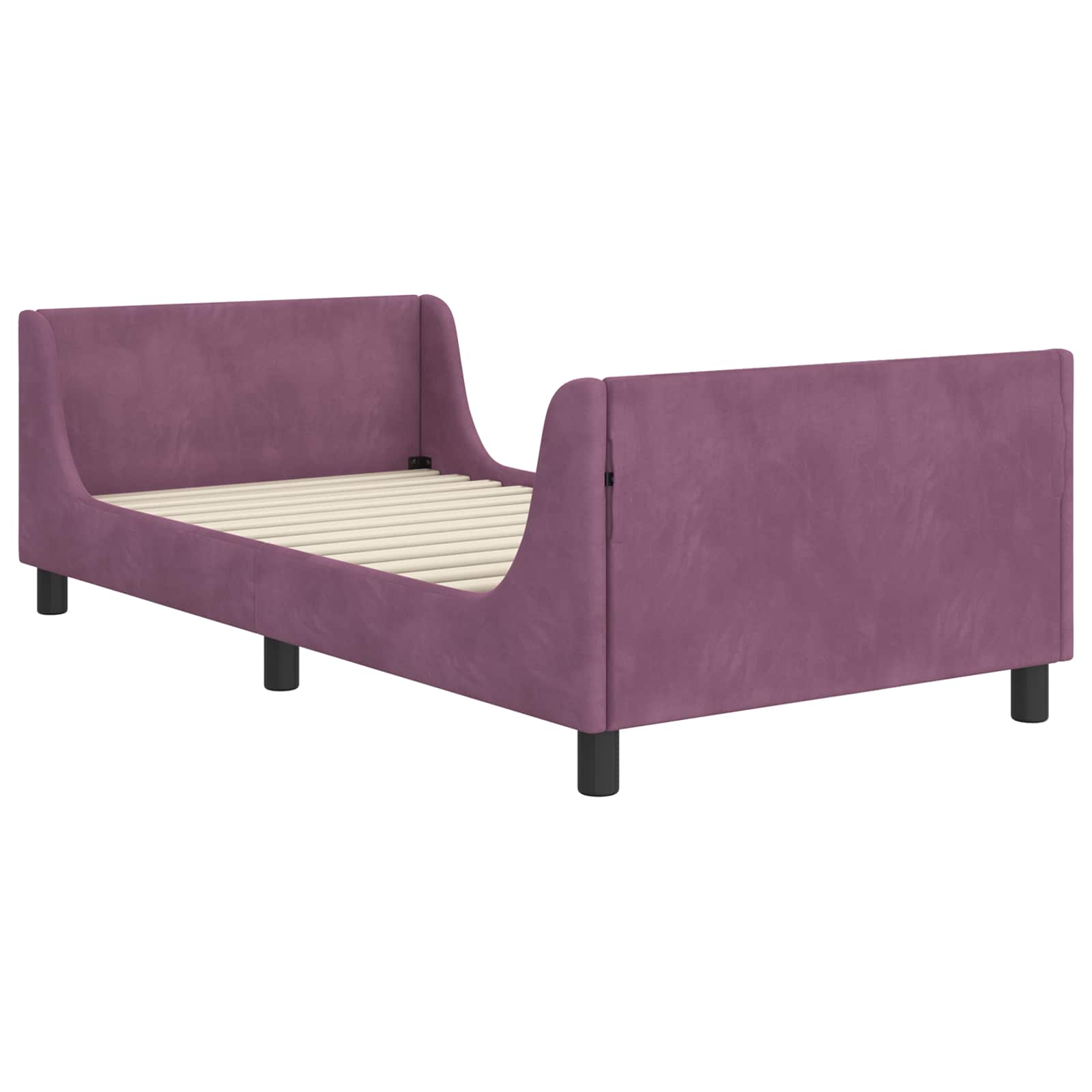 Struttura letto bambini con testata Viola 80 x 200 cm Velluto | homemem39