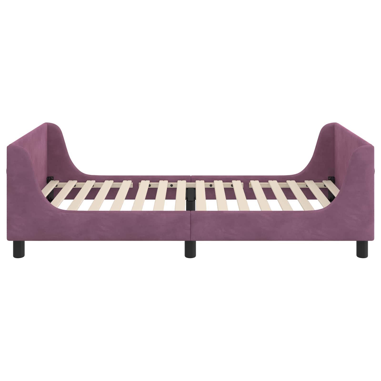 Struttura letto bambini con testata Viola 80 x 200 cm Velluto | homemem39