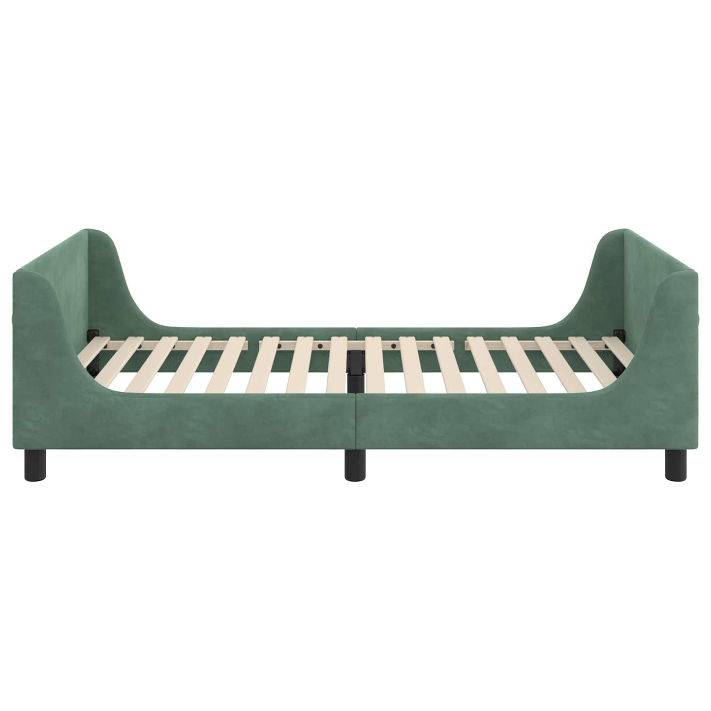 Struttura letto bambini con testata Verde Mare 80 x 200 cm | homemem39