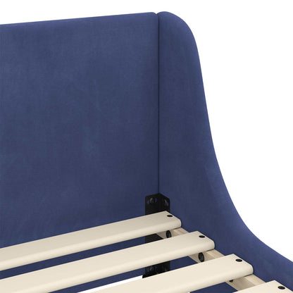 Struttura letto bambini con testata Blu Polizia 80 x 200 cm | homemem39