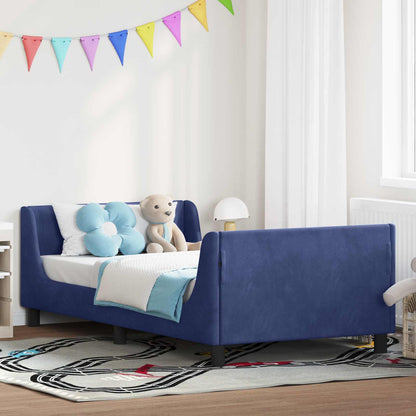 Struttura letto bambini con testata Blu Polizia 80 x 200 cm | homemem39