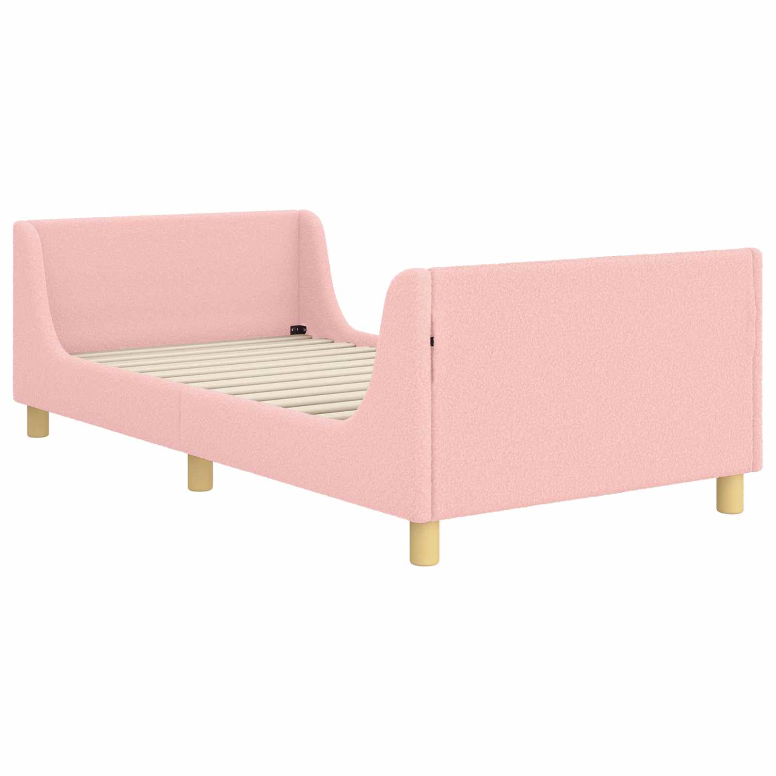 Struttura letto bambini con testata Rosa 90 x 190 cm Bouclé | homemem39