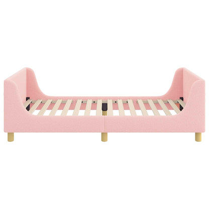 Struttura letto bambini con testata Rosa 90 x 190 cm Bouclé | homemem39