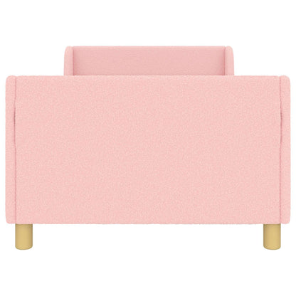 Struttura letto bambini con testata Rosa 90 x 190 cm Bouclé | homemem39