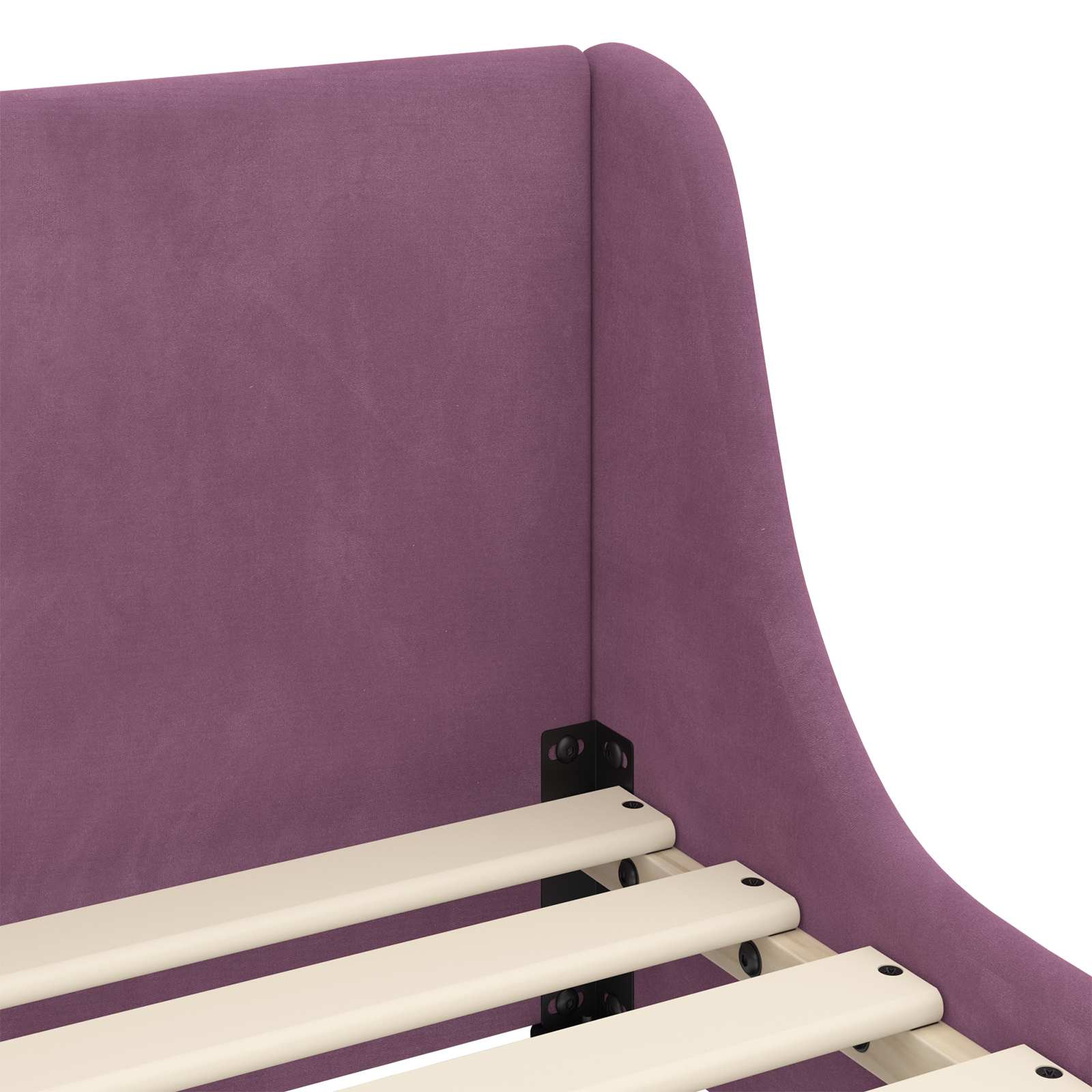 Struttura letto bambini con testata Viola 90 x 190 cm Velluto | homemem39