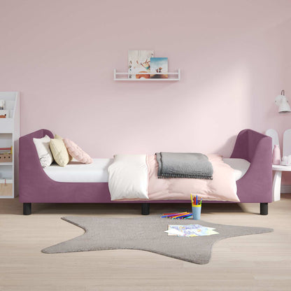 Struttura letto bambini con testata Viola 90 x 190 cm Velluto | homemem39