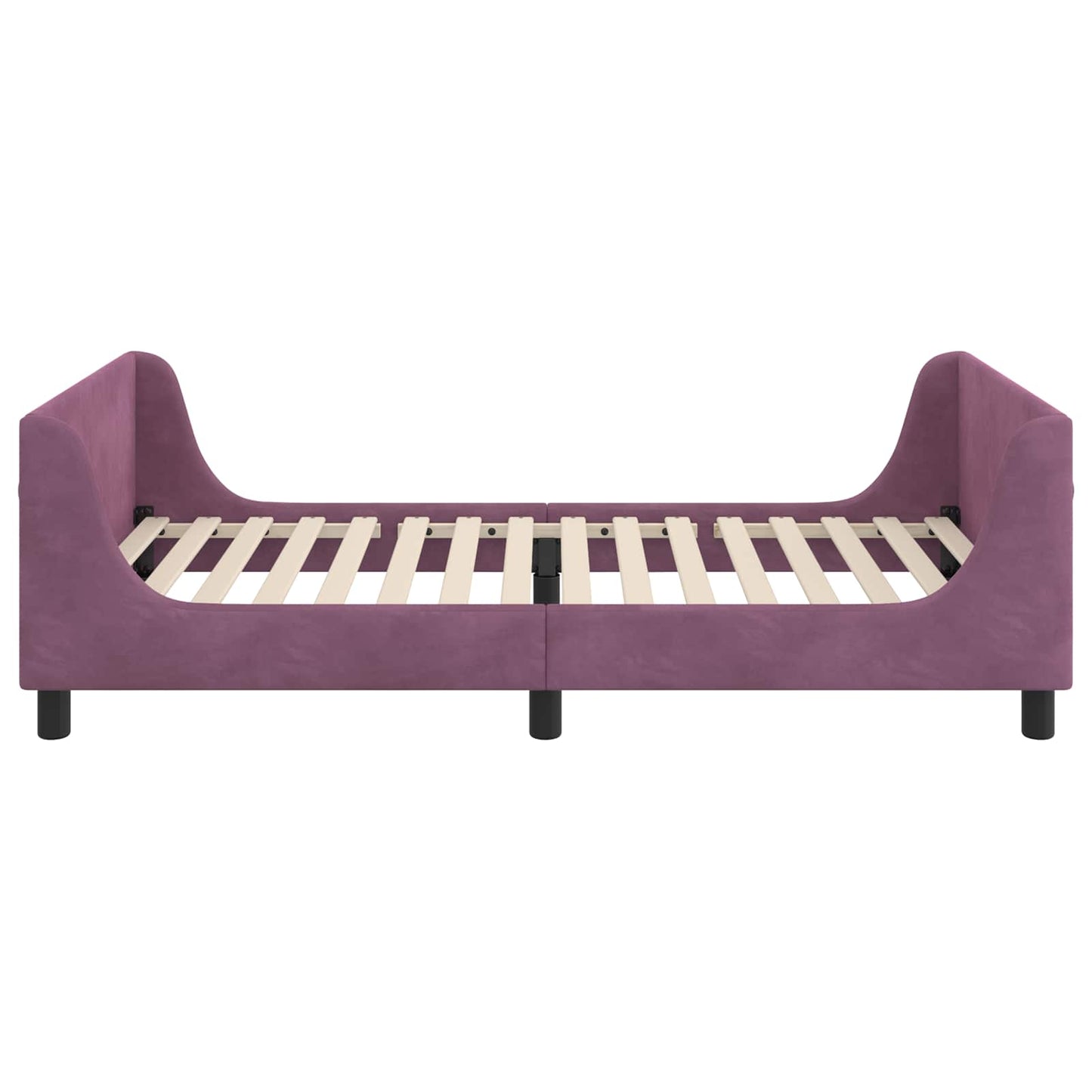 Struttura letto bambini con testata Viola 90 x 190 cm Velluto | homemem39
