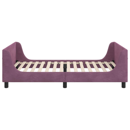 Struttura letto bambini con testata Viola 90 x 190 cm Velluto | homemem39