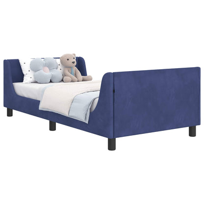 Struttura letto bambini con testata Blu Polizia 90 x 190 cm | homemem39