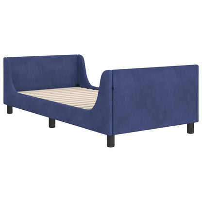 Struttura letto bambini con testata Blu Polizia 90 x 190 cm | homemem39