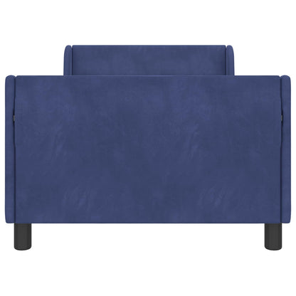 Struttura letto bambini con testata Blu Polizia 90 x 190 cm | homemem39