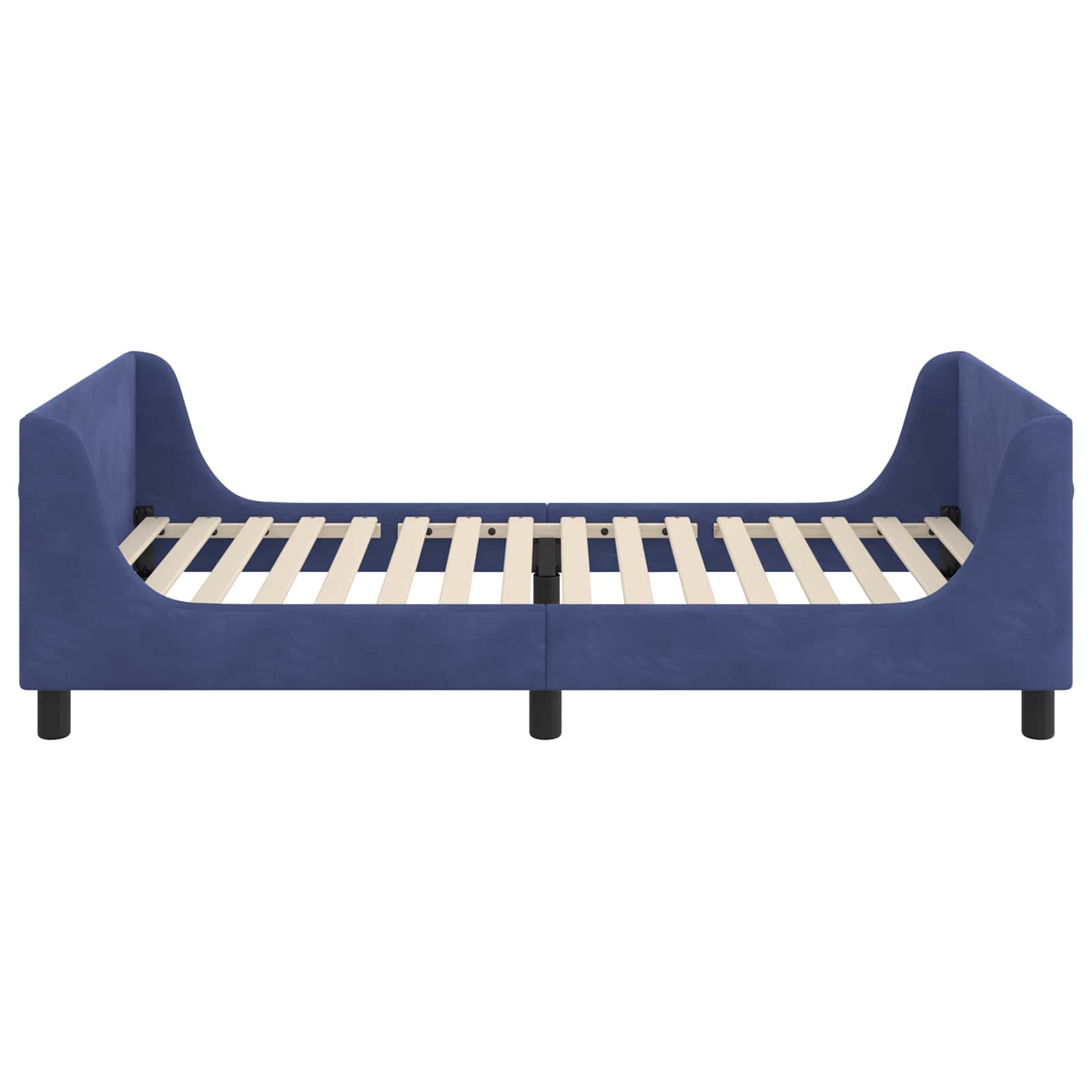 Struttura letto bambini con testata Blu Polizia 90 x 190 cm | homemem39