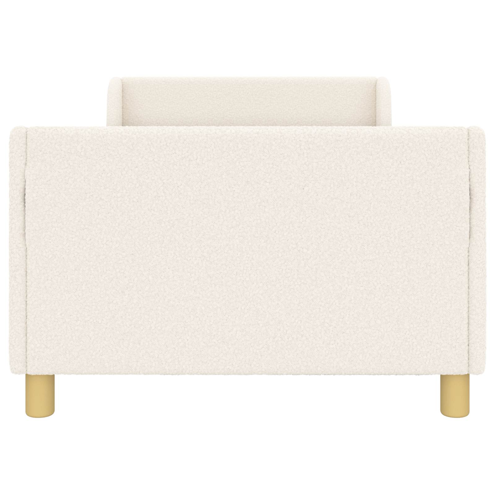 Struttura letto bambini con testata Crema 90 x 200 cm Bouclé | homemem39