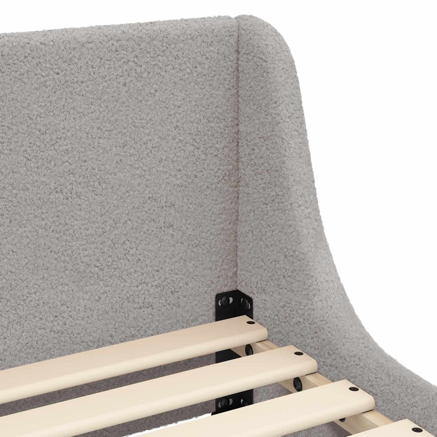 Struttura letto bambini con testata Grigio Chiaro 90x200 cm | homemem39