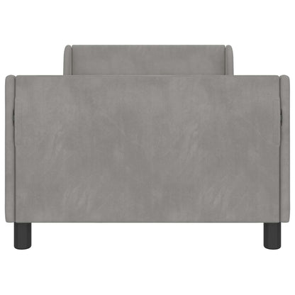 Struttura letto bambini con testata Grigio Chiaro 90 x 200 cm | homemem39