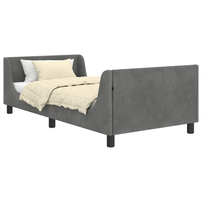Struttura letto bambini con testata Grigio Scuro 90 x 200 cm | homemem39