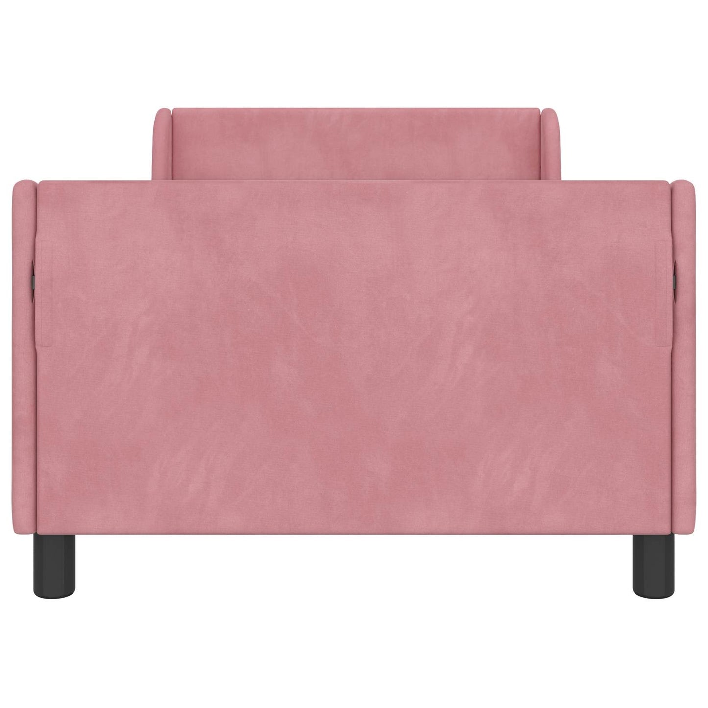 Struttura letto bambini con testata Rosa 90 x 200 cm Velluto | homemem39