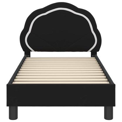 Struttura letto per bambini con testata Nero 70 x 140 cm | homemem39