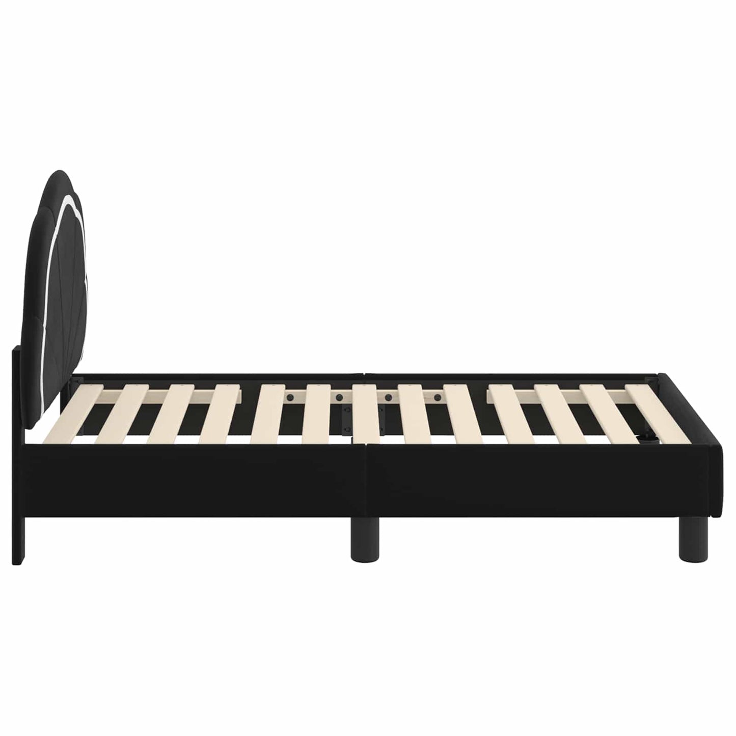 Struttura letto per bambini con testata Nero 70 x 140 cm | homemem39