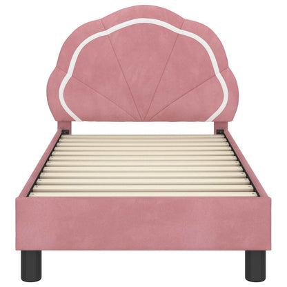 Struttura letto per bambini con testata Rosa 70 x 140 cm | homemem39