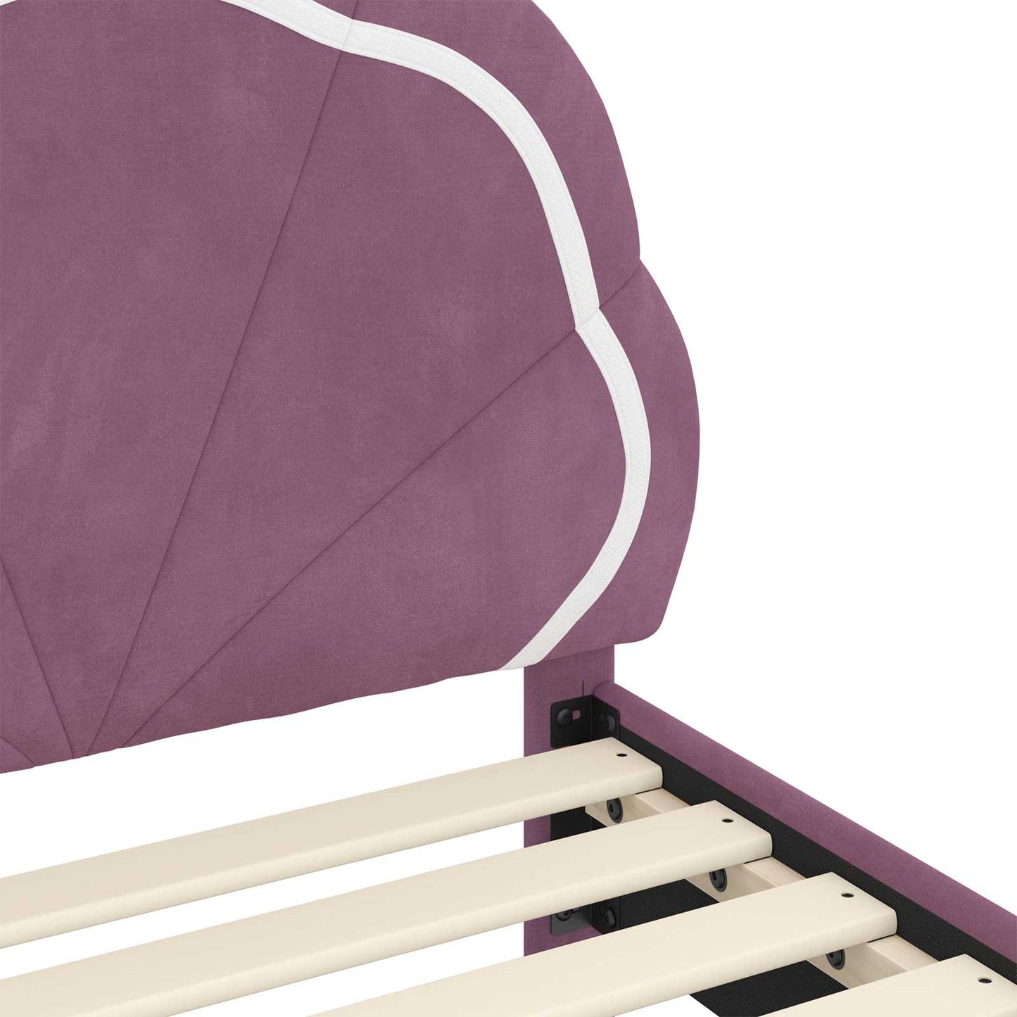Struttura letto per bambini con testata Viola 70 x 140 cm | homemem39