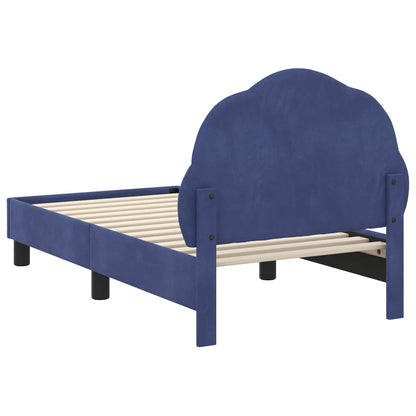 Struttura letto per bambini con testata Blu Polizia 70 x 140 cm | homemem39