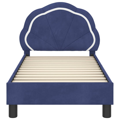 Struttura letto per bambini con testata Blu Polizia 70 x 140 cm | homemem39