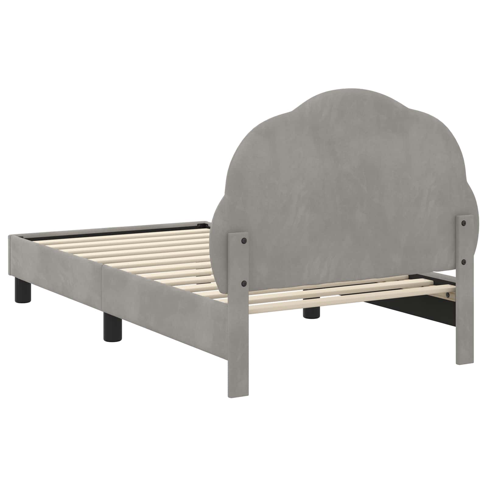 Struttura letto bambini con testata Grigio Chiaro 80 x 160 cm | homemem39