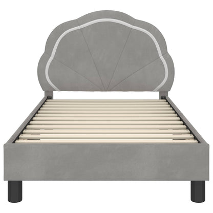Struttura letto bambini con testata Grigio Chiaro 80 x 160 cm | homemem39