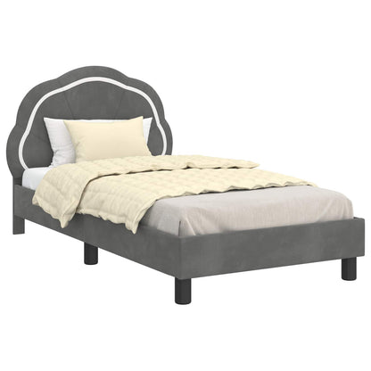 Struttura letto bambini con testata Grigio Scuro 80 x 160 cm | homemem39