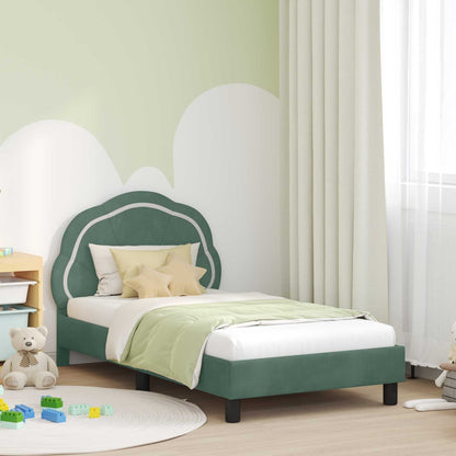 Struttura letto bambini con testata Verde Mare 80 x 160 cm | homemem39