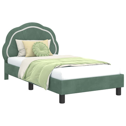 Struttura letto bambini con testata Verde Mare 80 x 160 cm | homemem39