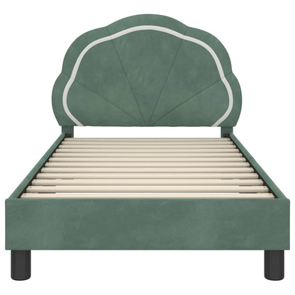 Struttura letto bambini con testata Verde Mare 80 x 160 cm | homemem39