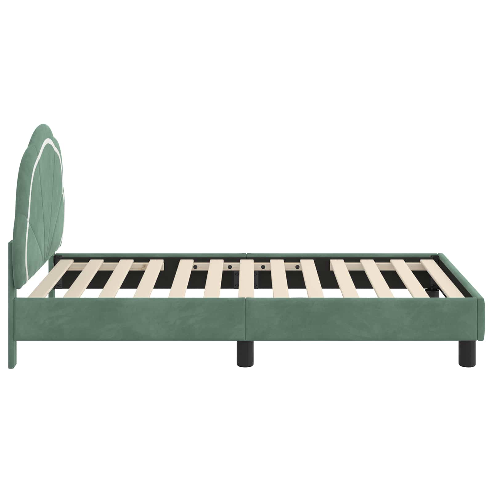 Struttura letto bambini con testata Verde Mare 80 x 160 cm | homemem39
