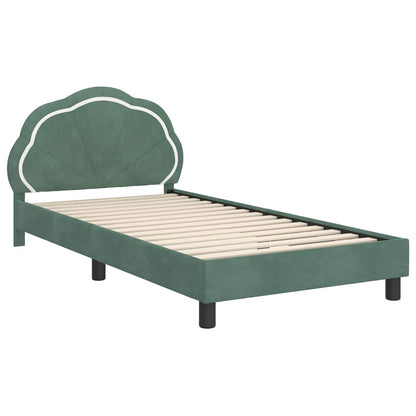 Struttura letto bambini con testata Verde Mare 80 x 200 cm | homemem39