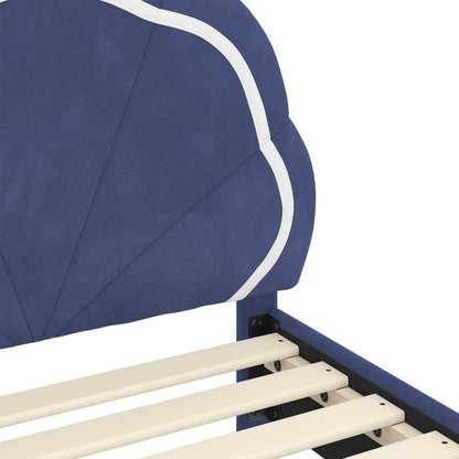 Struttura letto bambini con testata Blu Polizia 80 x 200 cm | homemem39