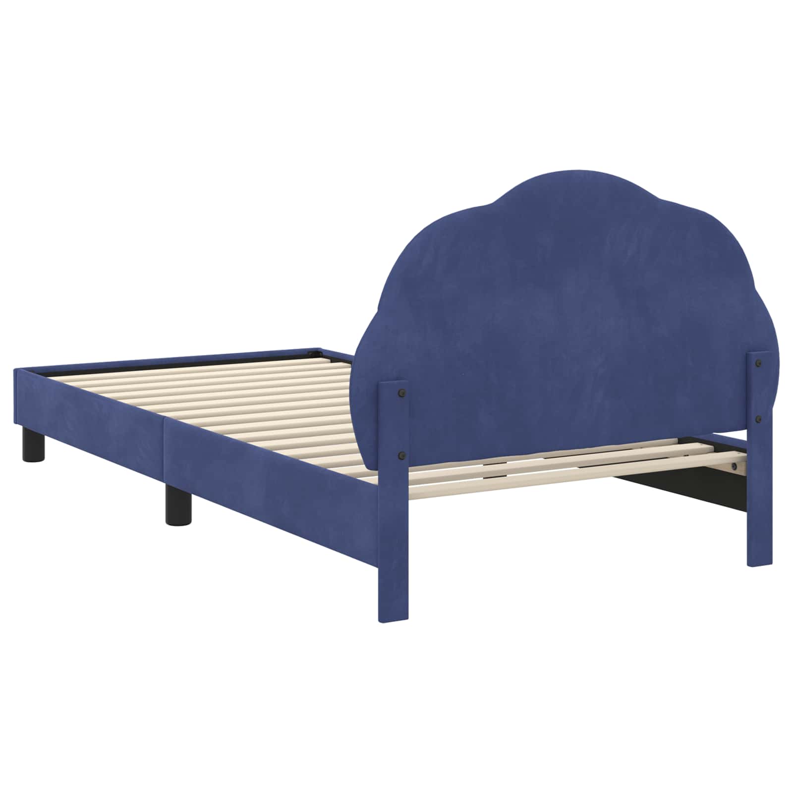 Struttura letto bambini con testata Blu Polizia 80 x 200 cm | homemem39
