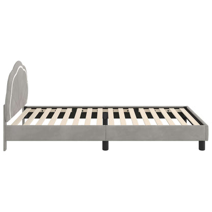 Struttura letto bambini con testata Grigio Chiaro 90 x 190 cm | homemem39