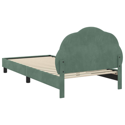 Struttura letto bambini con testata Verde Mare 90 x 190 cm | homemem39