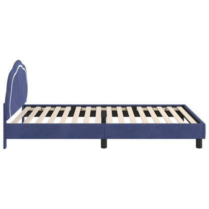 Struttura letto bambini con testata Blu Polizia 90 x 190 cm | homemem39