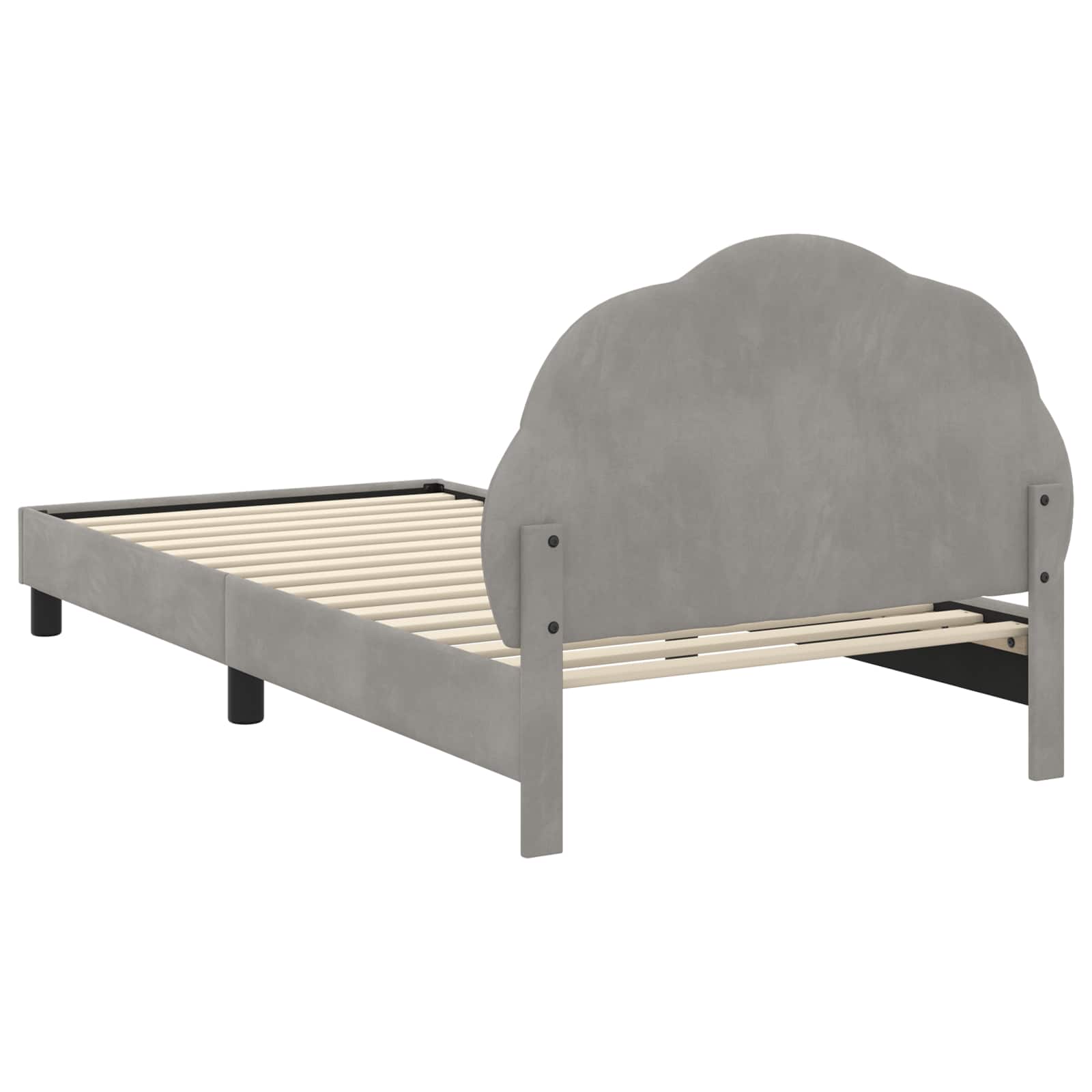 Struttura letto bambini con testata Grigio Chiaro 90 x 200 cm | homemem39
