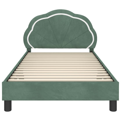 Struttura letto bambini con testata Verde Mare 90 x 200 cm