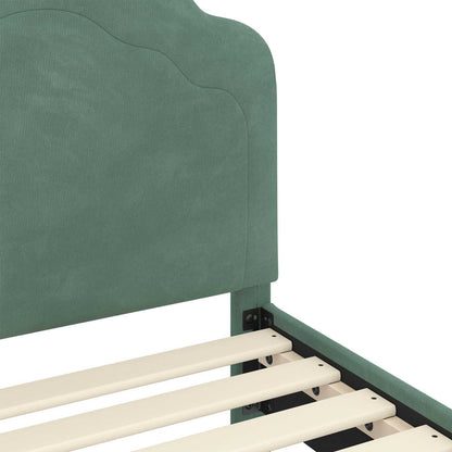 Struttura letto per bambini con testata Verde Mare 70 x 140 cm | homemem39