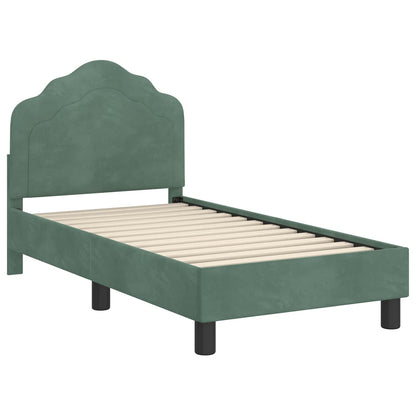 Struttura letto per bambini con testata Verde Mare 70 x 140 cm | homemem39